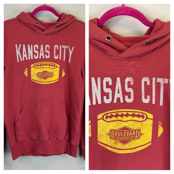 camp david Other - Camp David Red Hoodie Kansas City Boulevard Brewing Co. S Local Beer Football